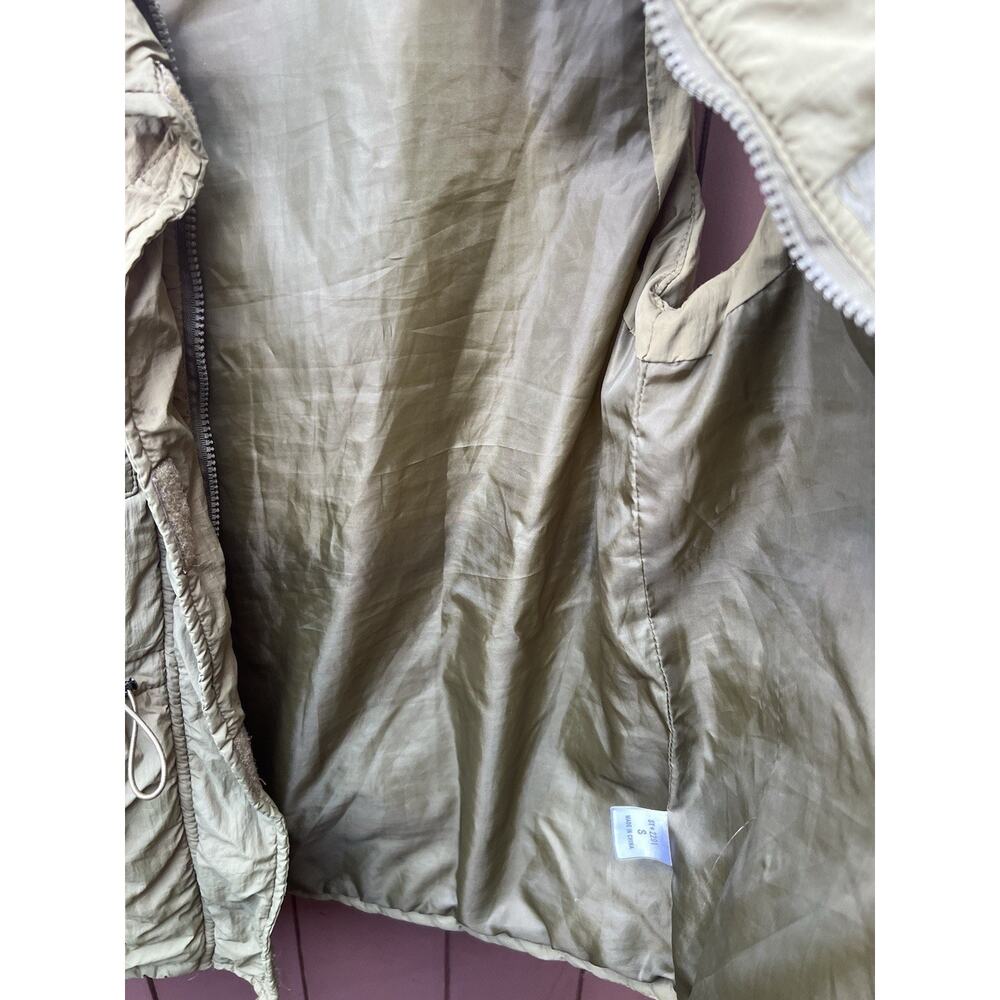 DKNY Active Hooded Vest Women Size Smalk in Full-Zip Washed Olive Green - Picture 6 of 9